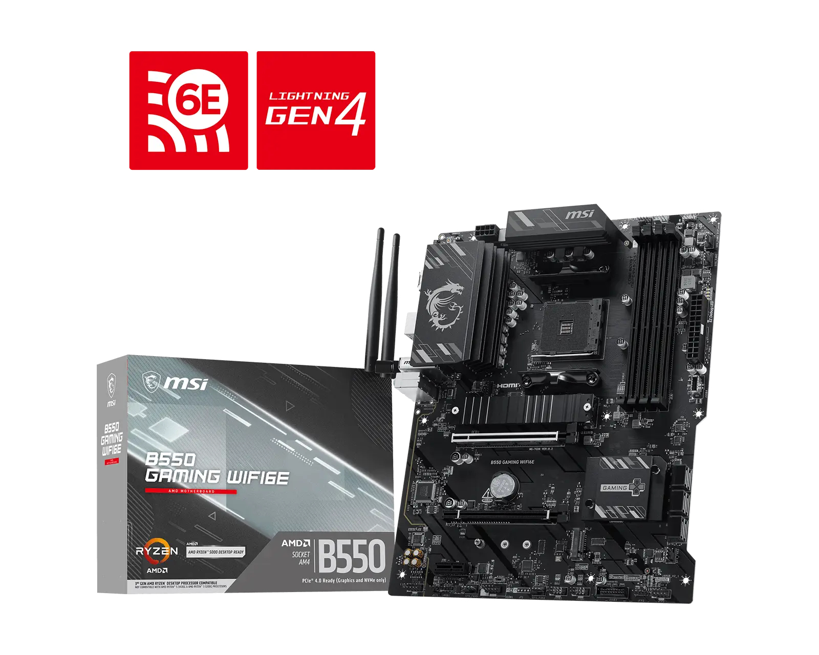 MotherBoard MSI B550 GAMING WIFI 6E AM4