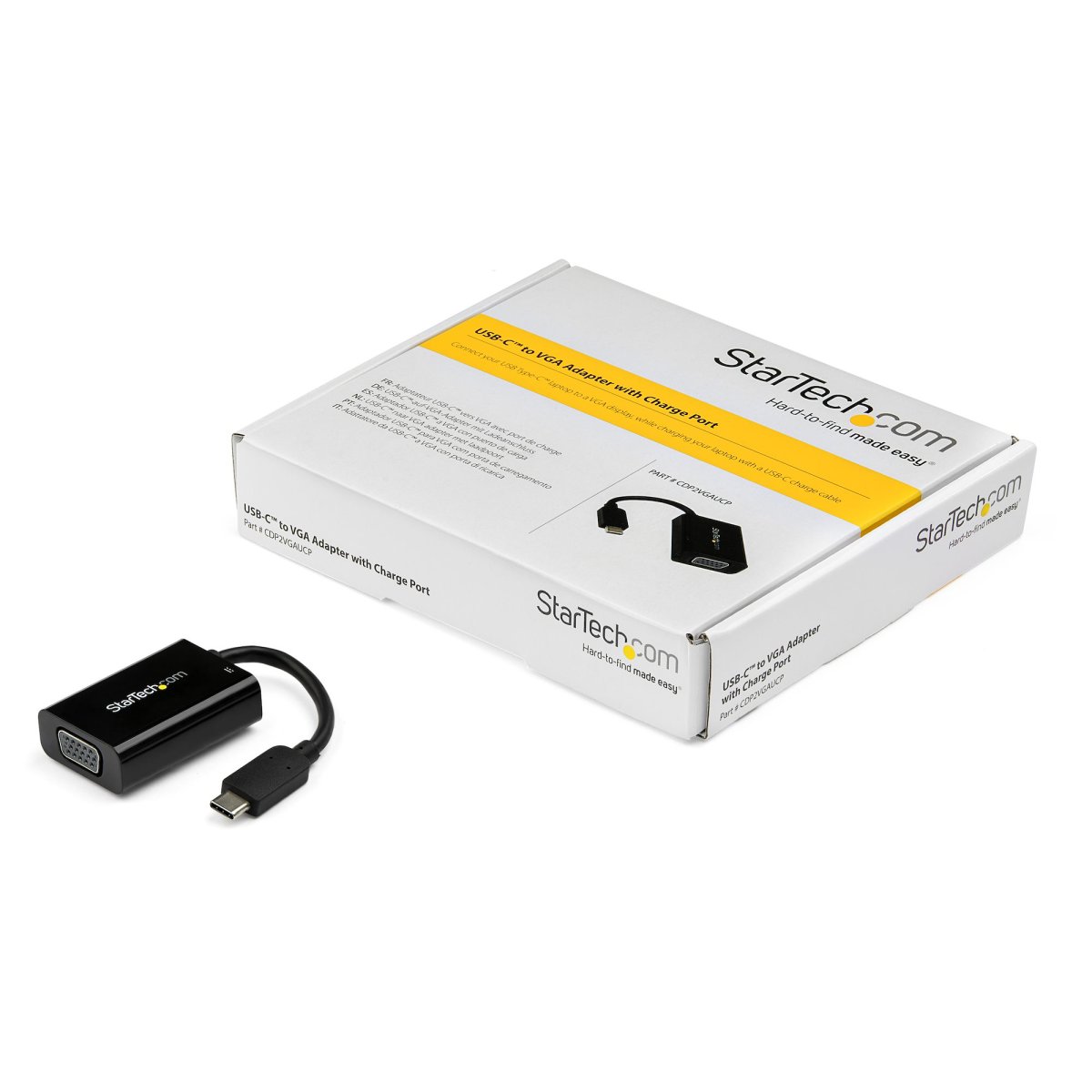 Convertidor de Video USB-C a VGA Startech CDP2VGAUCP, Hasta 2048x1280 60Hz, Con Power Delivery, Color Negro - imagen 5