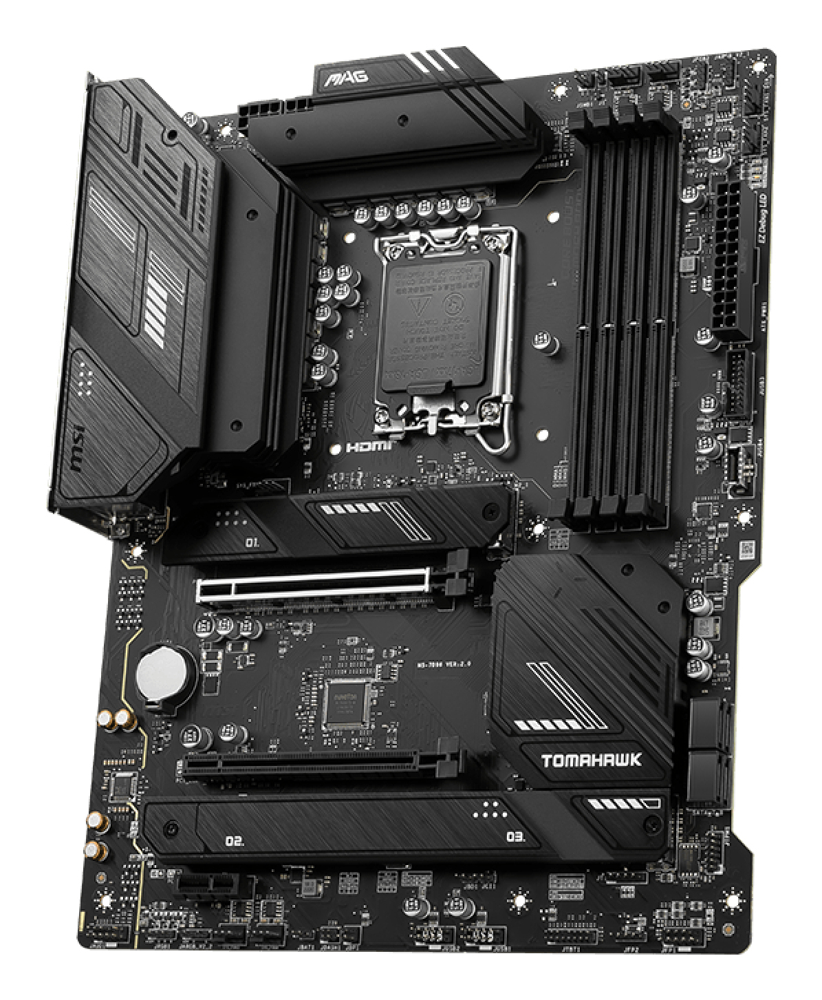 MotherBoard LGA1700 ATX MSI MAG B760 TOMAHAWK WIFI, 256GB RAM DDR5 Max, 3 M.2 PCIE 4, Wi-Fi 6E + BT 5.3