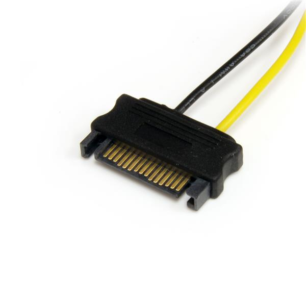 Cable Adaptador 15cm Alimentación SATA a Conector 6 Pines de Corriente de GPU PCI-E StarTech.com SATPCIEXADAP - imagen 2