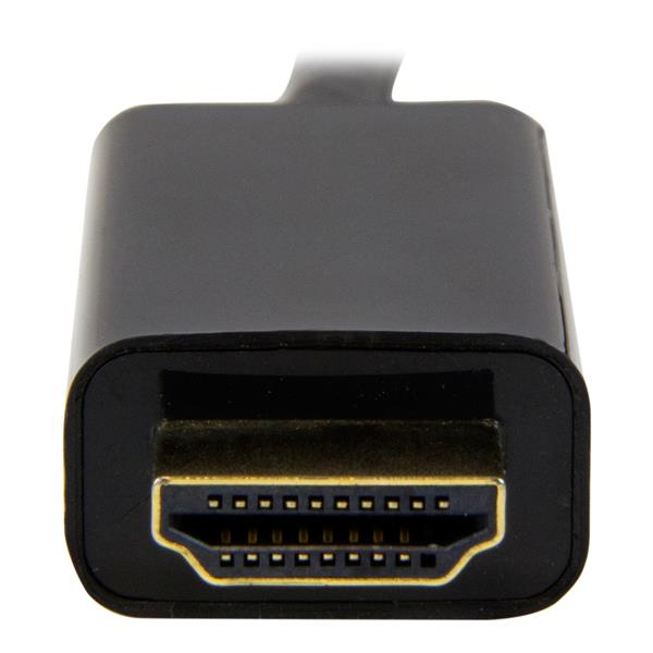 Cable Adaptador de Video 1m Mini DisplayPort a HDMI Startech MDP2HDMM1MB, 4K 30Hz, Color Negro - imagen 5