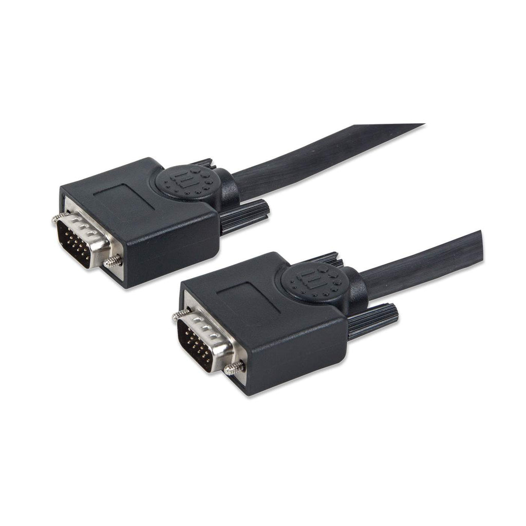 Cable de Video 10m VGA a VGA Manhattan 312776, Color Negro - imagen 1
