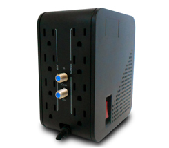 Regulador de Voltaje 1000VA/500W CDP RU-AVR 1008. 4 Tomas AVR y Supresion d/P. + 4 Tomas con Supresion d/P. + 4 USB 2.1A