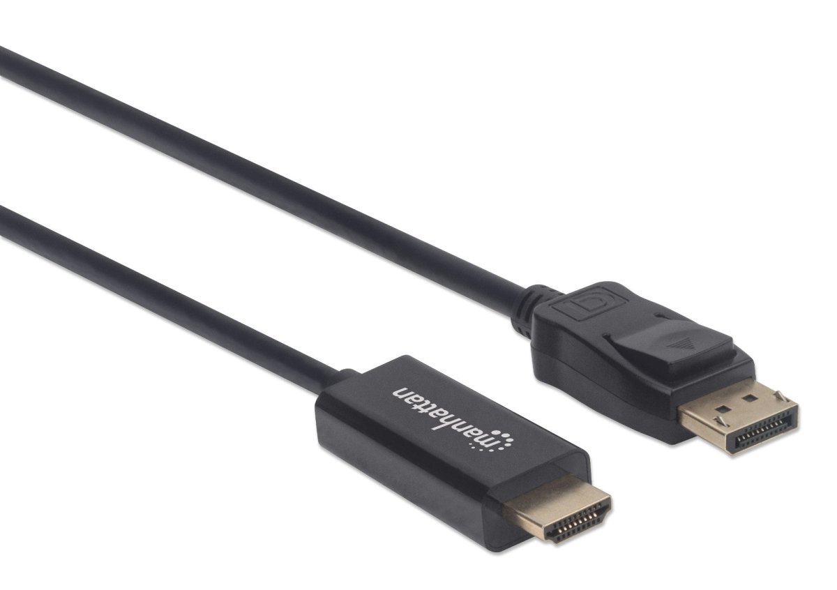 Cable Adaptador de Video 1.8m DisplayPort a HDMI Manhattan 152679, 1080p 60Hz, Color Negro - imagen 2