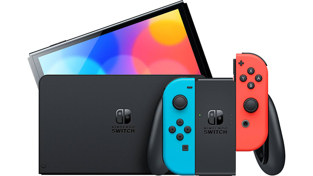 Nintendo Switch Oled Neon rojo y azul 64 - imagen 3