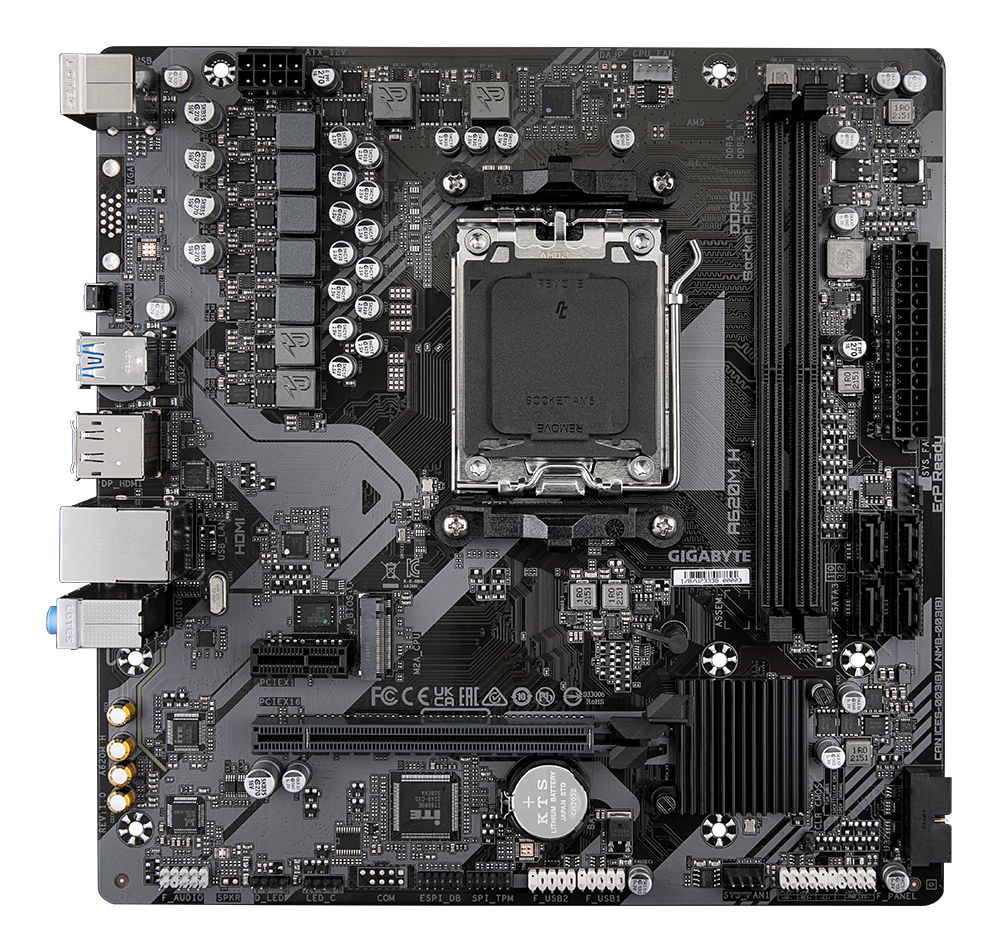 Motherboard AM5 Micro-ATX Gigabyte UD A620M H, 128GB RAM DDR5 Max, 1 M.2 PCIe 4 - imagen 5