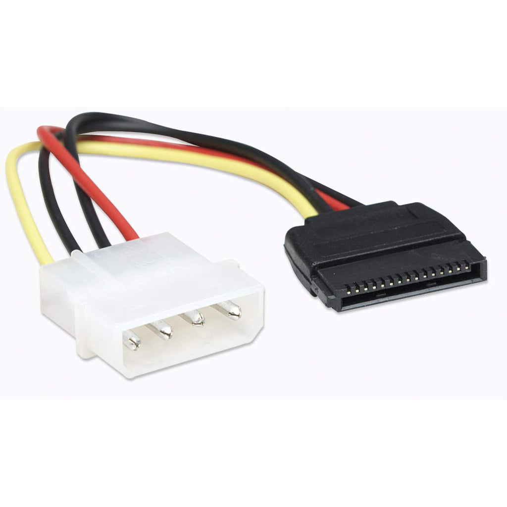 Convertidor de corriente Manhattan de 1 Molex Macho a 1 SATA Hembra, 16cm. 342766