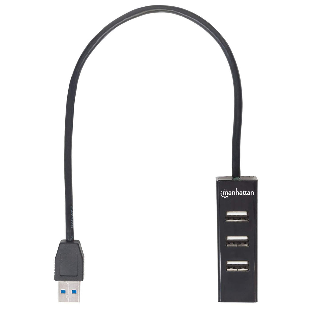 Hub USB-A 3.0 Manhattan 163828, 1x USB-A 3.0, 3x USB 2.0. Plástico, Color Negro - imagen 4