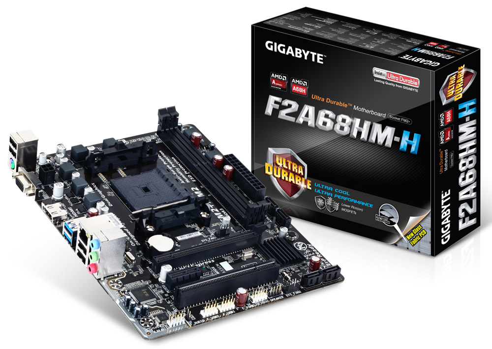 MotherBoard Gigabyte Micro ATX GA-F2A68HM-H, FM2+, AMD A68H, HDMI, 64GB DDR3 para AMD
