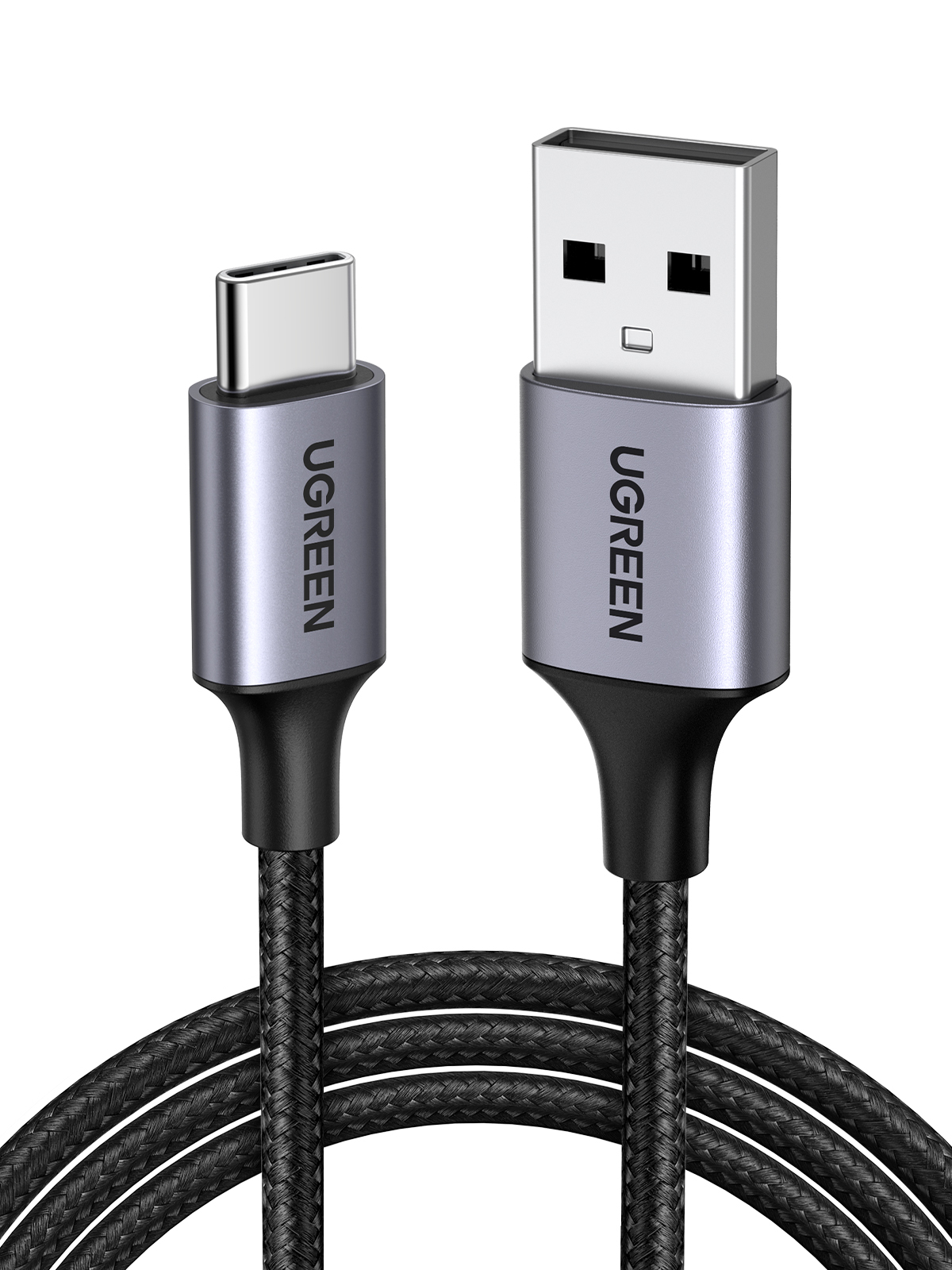 Cable USB-A a USB-C 1m Ugreen 60126, Hasta 3A, Carga Rápida QC 3.0, 480Mbps, Color Negro - imagen 2