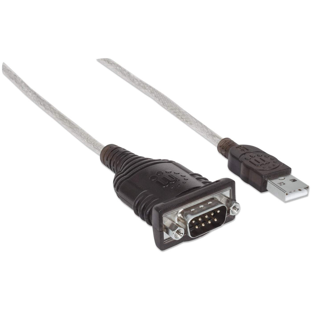 Convertidor USB-A 2.0 a Serial DB9 Manhattan 205153, 45cm, Plateado - imagen 2