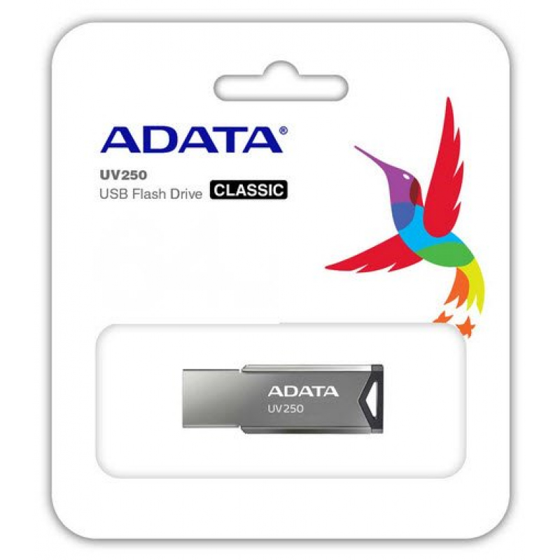 Memoria USB-A 16GB Adata UV250, USB 2.0, Metálica, Color Plata - imagen 3