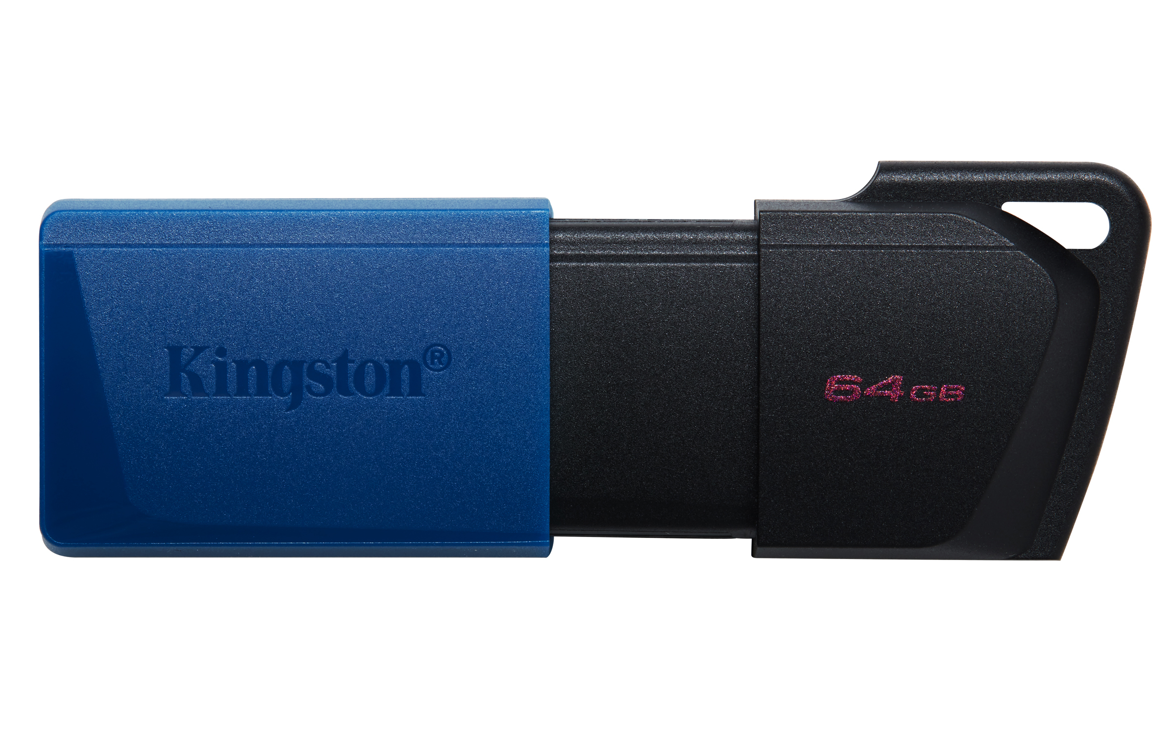 Memoria USB-A 64GB Kingston DataTraveler Exodia M, USB 3.2 Gen 1, Color Negro/Azul - imagen 1