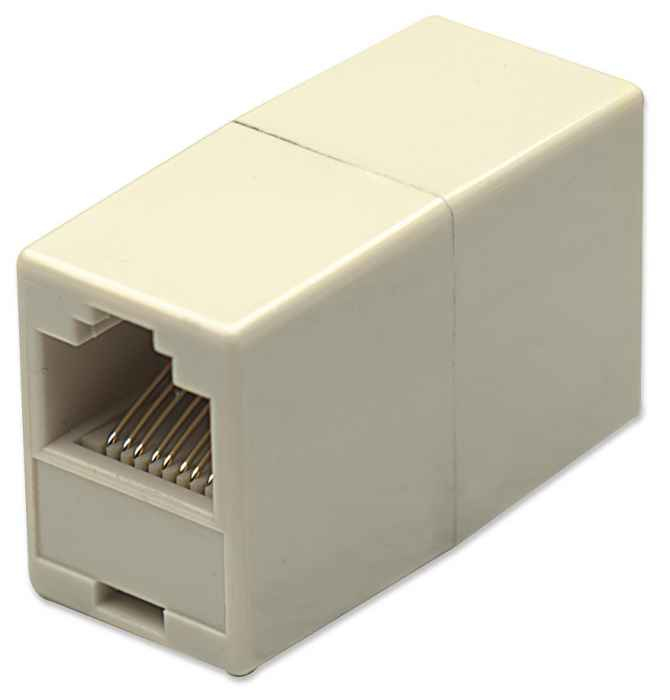 Cople RJ45 Cat5e Intellinet 504225, Hembra-Hembra, UTP, 8 Pines Cableados, Color Marfil - imagen 4