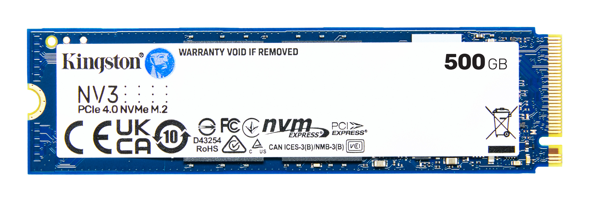 SSD M.2 NVMe PCIe 4 500GB Kingston NV3, Lectura 5000MB/s Escritura 3000MB/s. SNV3S/500G - imagen 5