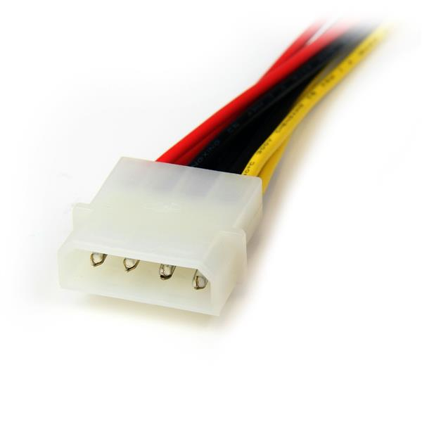 Adaptador Cable Divisor Molex 4 Pines a SATA - 2x Hembra SATA y 1x Macho LP4 StarTech.com PYO2LP4SATA - imagen 2