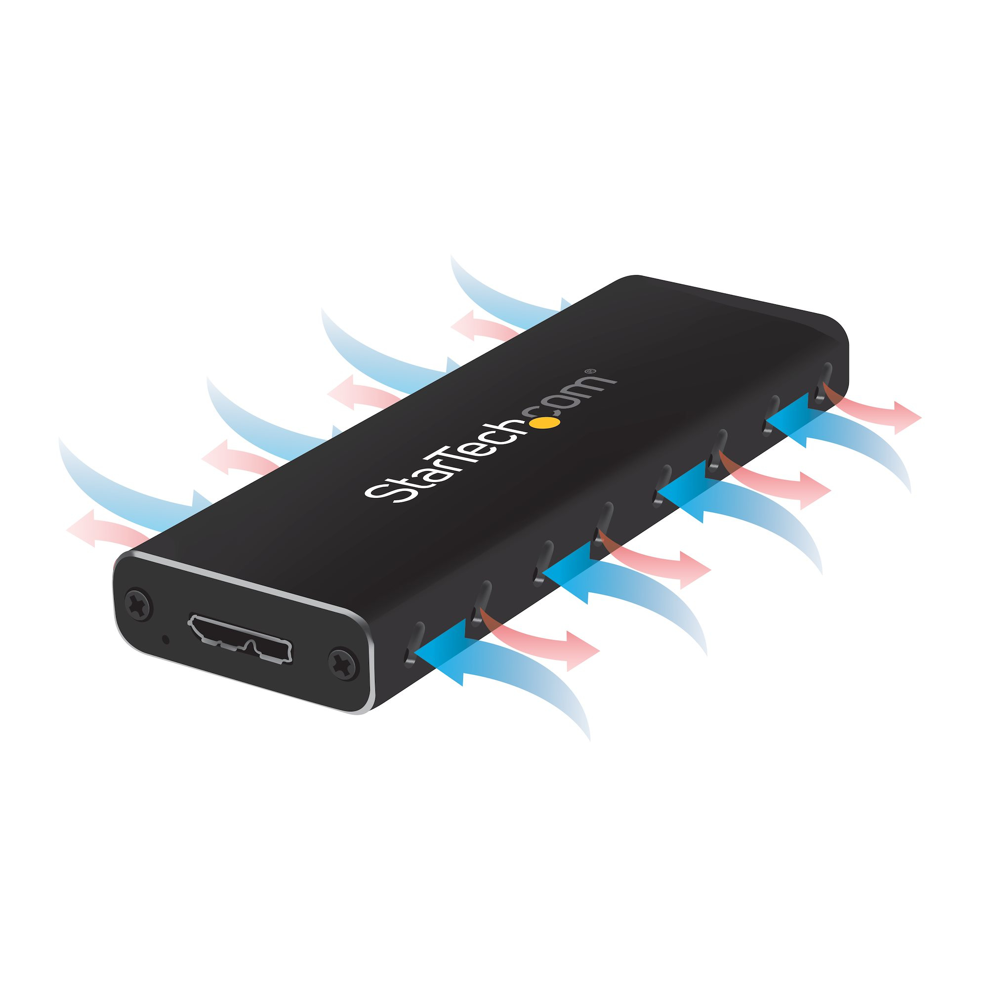 Enclosure para M.2 SATA, Startech.com SM2NGFFMBU33, USB-A 3.0, para 2230/2242/2260/2280, No compatible con M.2 NVMe