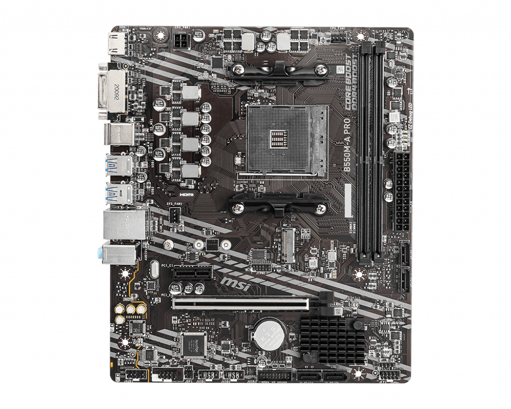 Motherboard AM4 Micro-ATX MSI B550M-A PRO, 64GB RAM DDR4 Max, 1 M.2 PCIe 4