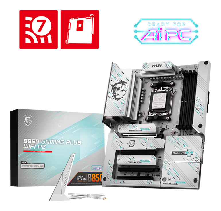 MotherBoard MSI B850 GAMING PLUS WIFI PZ