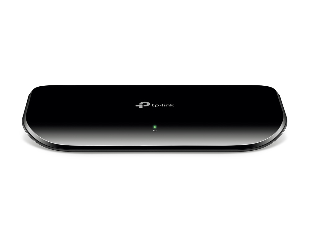 Switch 8 Puertos Gigabit p/Escritorio Tp-Link TL-SG1008D, Caja de Plástico, Color Negro - imagen 1