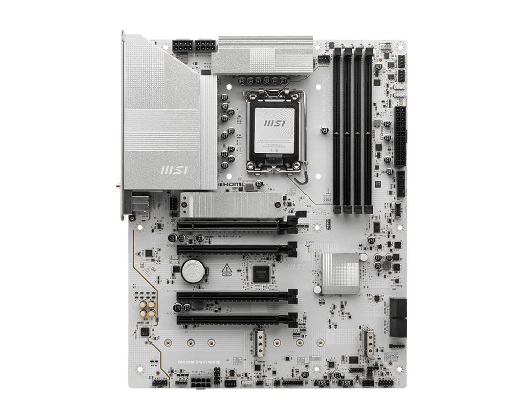 MotherBoard 1851 ATX MSI Z890-S WIFI WHITE, 256GB RAM DDR5 Max, 1 M.2 PCIE 5 + 2 M.2 PCIE 4, Wi-Fi 7 + BT 5.4 - imagen 2