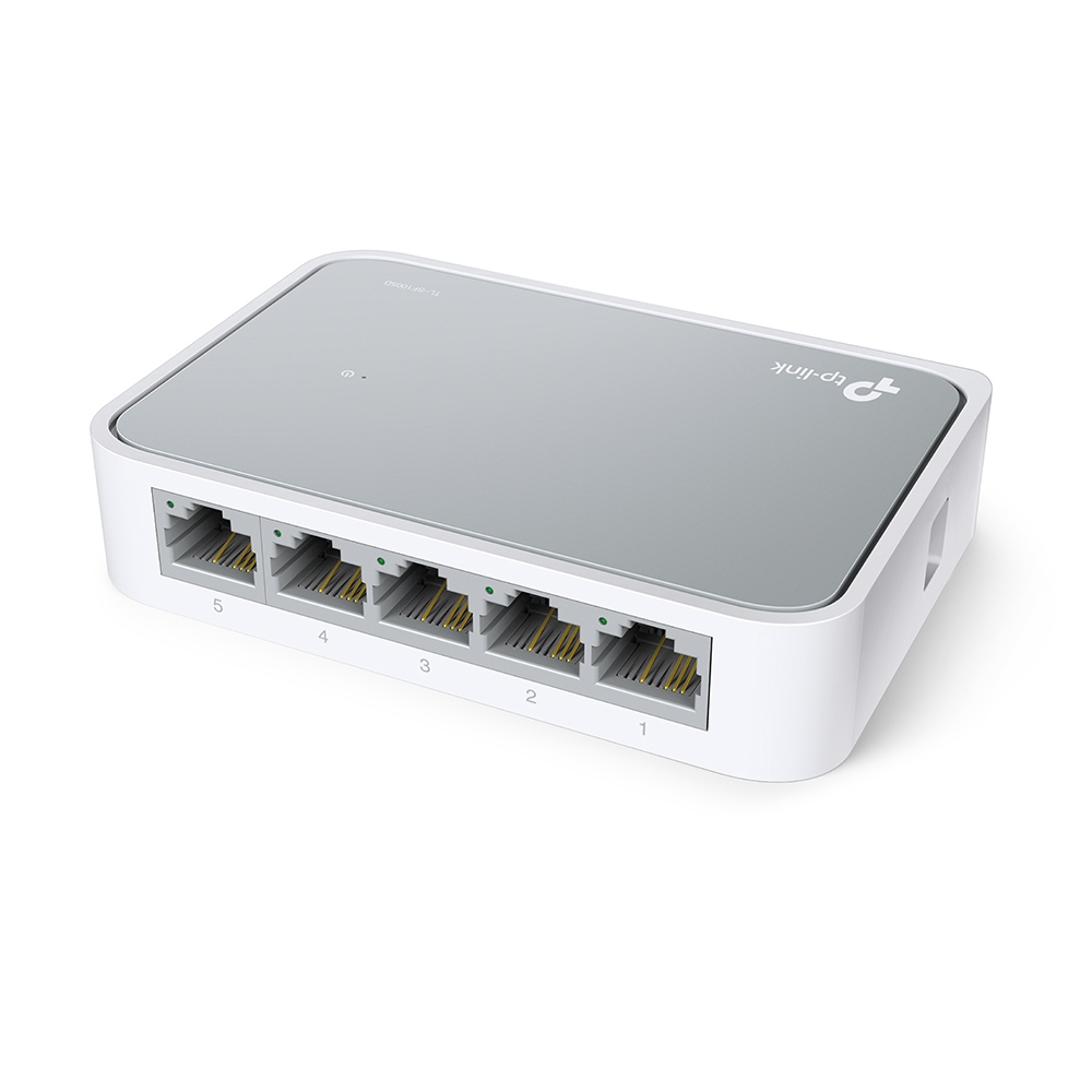 Switch 5 Puertos 10/100 p/Escritorio Tp-Link TL-SF1005D, Caja de Plástico, Color Blanco - imagen 3