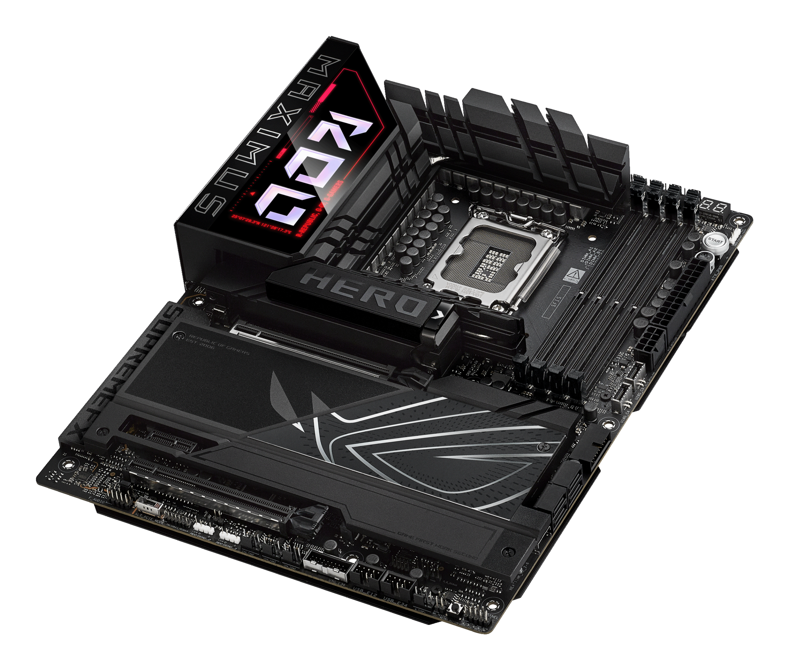 Motherboard LGA1851 ATX Asus ROG MAXIMUS Z890 HERO, 256GB RAM DDR5 Max, 3 M.2 PCIe 5 + 3 M.2 PCIe 4, Wi-Fi 7 + BT 5.4 - imagen 5