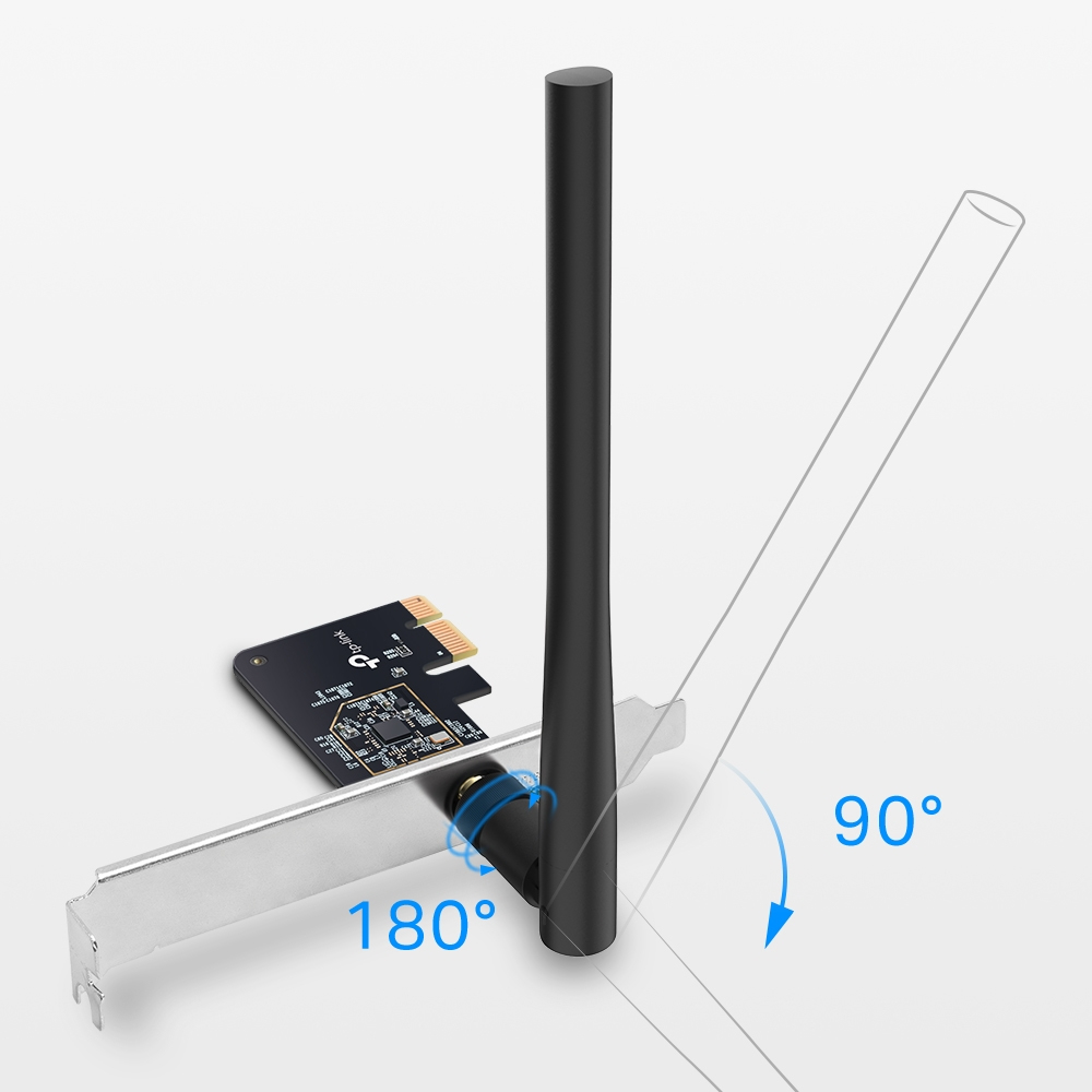 Tarjeta de Wi-Fi PCIe TP-Link Archer T2E, 1 Antena 2.4GHz 200Mbps/5GHz 433Mbps - imagen 3