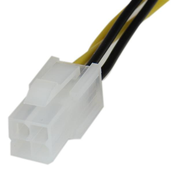 Cable de Poder ATX12V 4-pin Macho - Hembra, 20cm ATXP4EXT StarTech.com - imagen 2