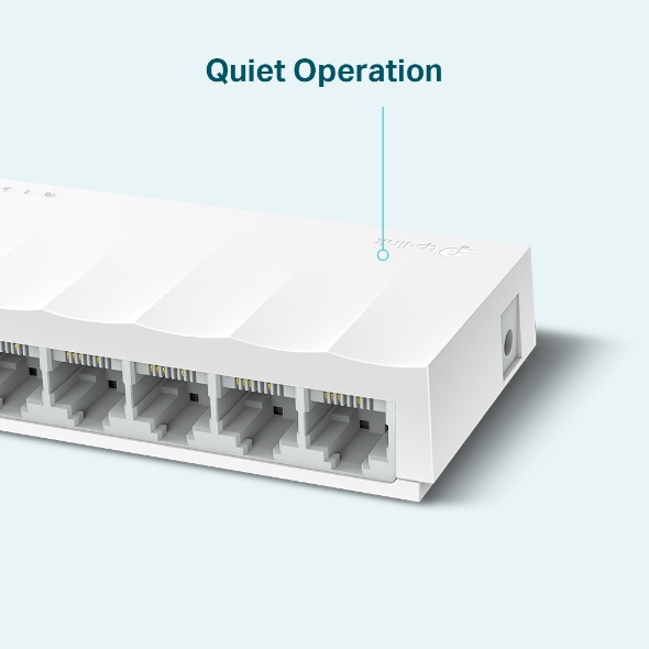 Switch 8 Puertos 10/100 p/Escritorio Tp-Link LS1008, Caja de Plástico, Color Blanco - imagen 3