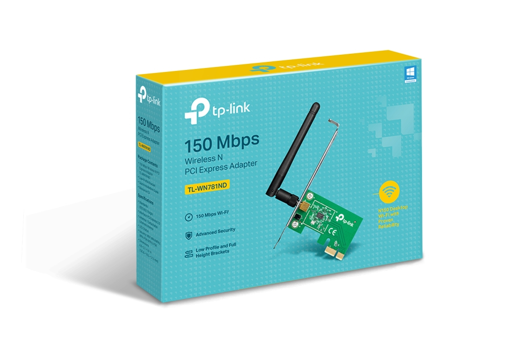 Tarjeta de Wi-Fi PCIe TP-Link TL-WN781ND, 1 Antena 2.4GHz 150Mbps, 2dBi - imagen 5
