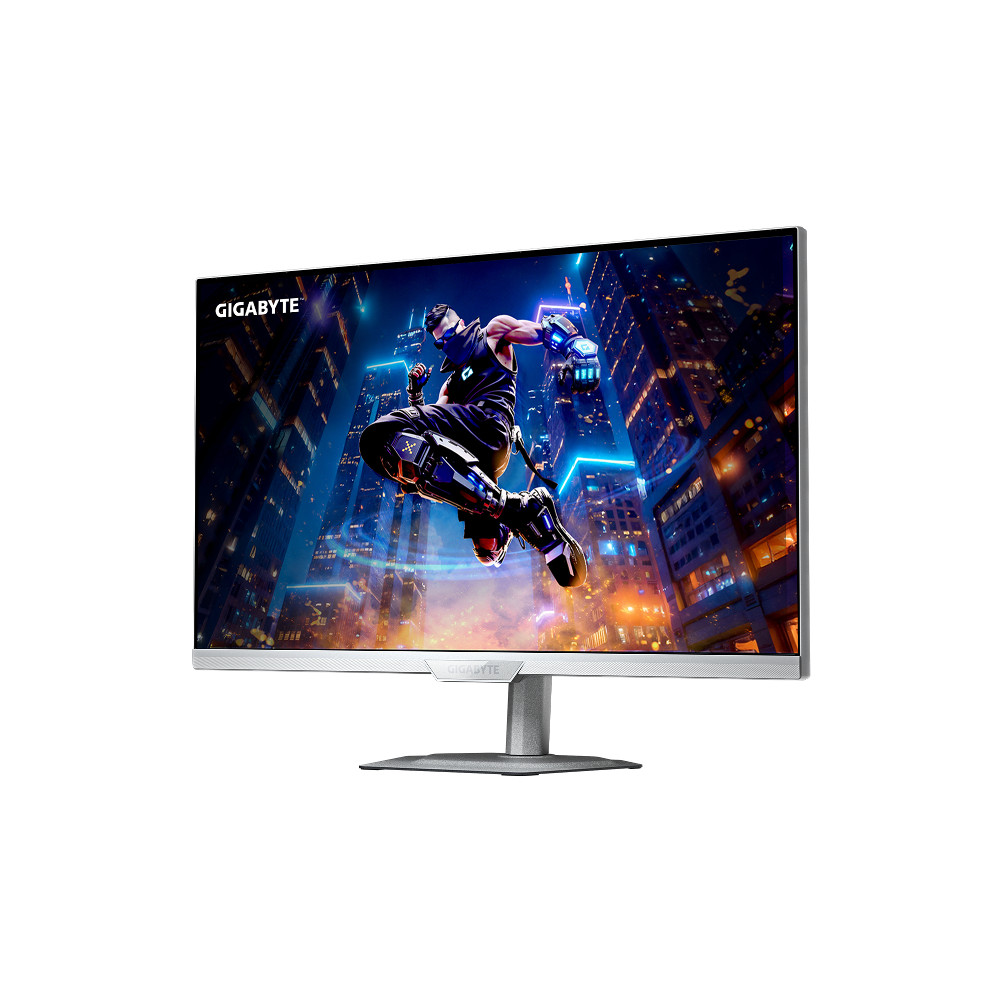 Monitor 27" 2560x1440 200Hz 1ms, Gigabyte M27Q2 QD ICE, Panel IPS, FreeSync/G-Sync, 2 HDMI + 1 DisplayPort, Color Blanco - imagen 2