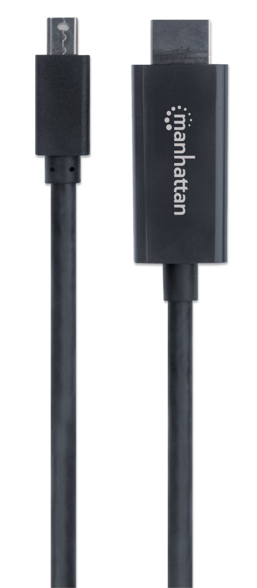 Cable Adaptador de Video 1.8m Mini DisplayPort a HDMI Manhattan 153232, 1080p 60Hz, Color Negro - imagen 3