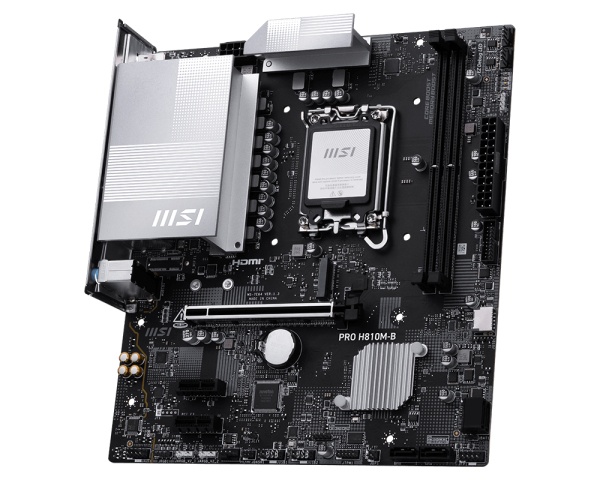 MotherBoard LGA1851 Micro-ATX MSI PRO H810M-B, 128GB RAM DDR5 Max, 1 M.2 PCIE 4