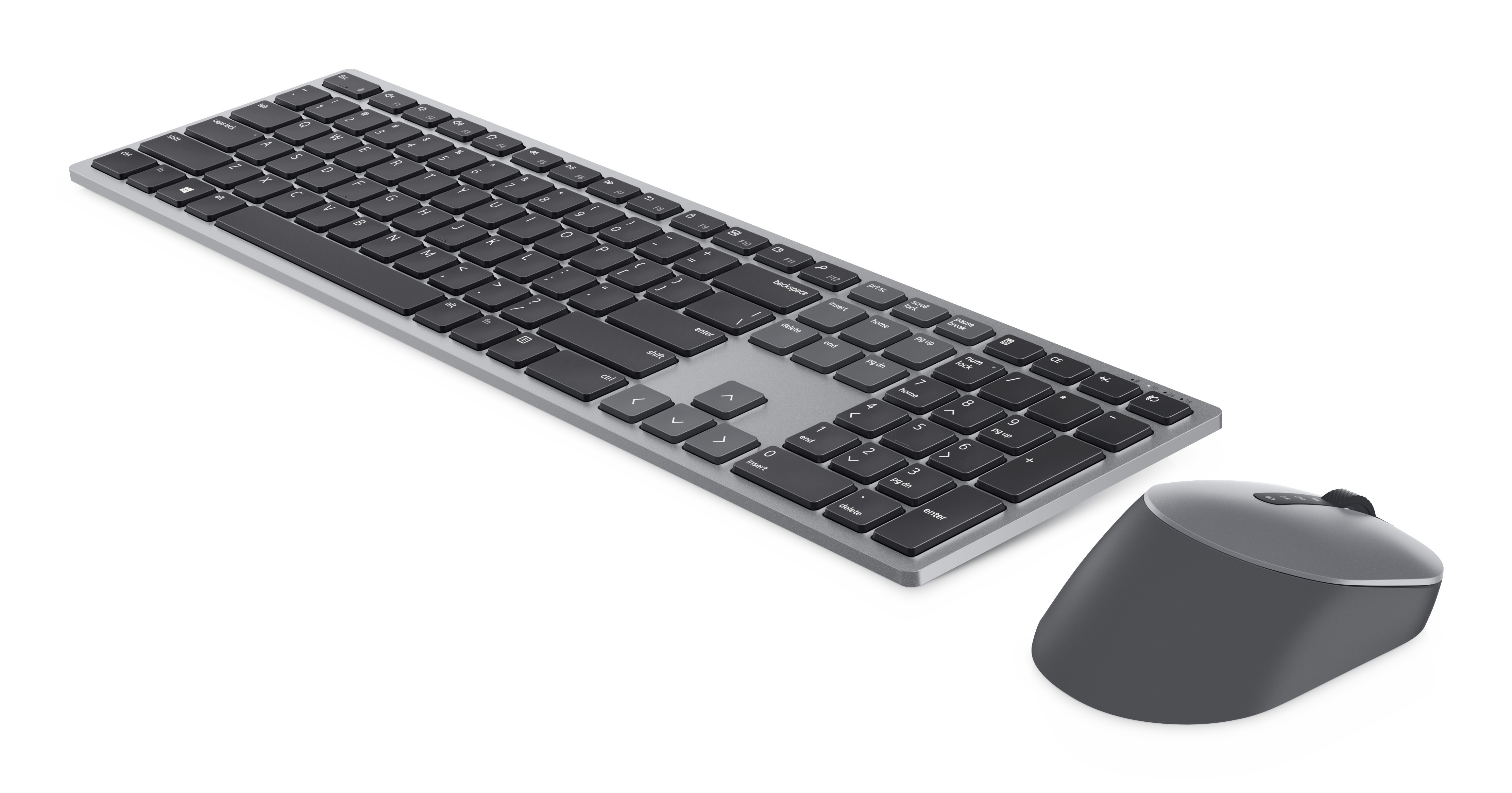 Kit Teclado y Mouse DELL KM7321W , Español, Gris, INALAMBRICO