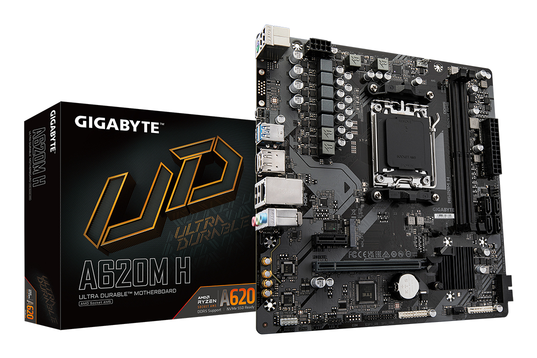 Motherboard AM5 Micro-ATX Gigabyte UD A620M H, 128GB RAM DDR5 Max, 1 M.2 PCIe 4 - imagen 4