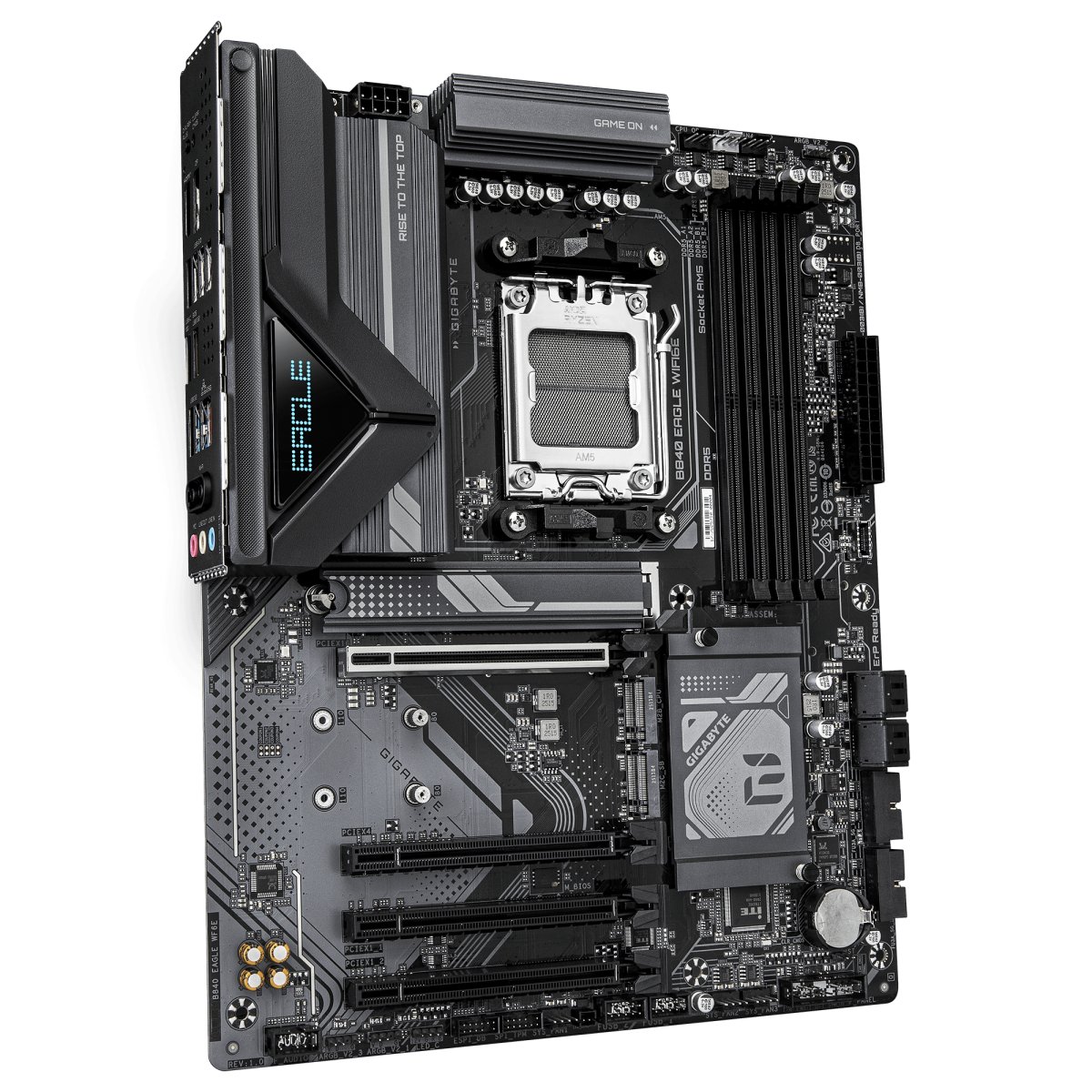 Motherboard AM5 ATX Gigabyte B840 EAGLE WIFI6E, 256GB RAM DDR5 Max, 3 M.2 PCIe 4, Wi-Fi 6E + BT 5.3 - imagen 3