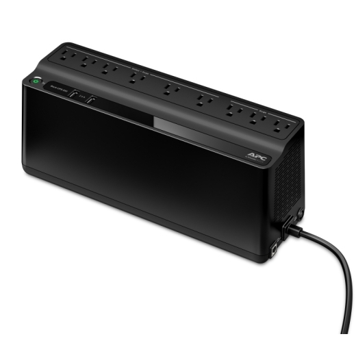 No-Break 850VA/450W APC BE850M2-LM. 6 Tomas Respaldadas + 3 con Supresión d/P., 2 Puertos USB, Negro - imagen 2