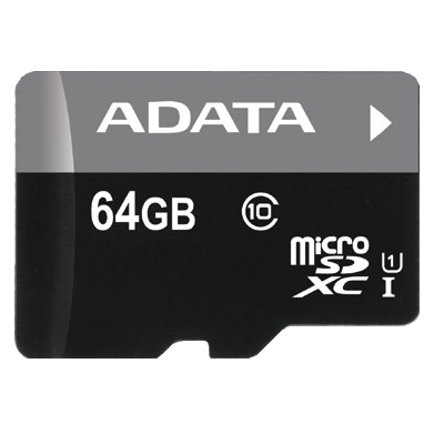 Memoria Micro SDXC 64GB Adata Premier, Clase 10, U1, 50MB/s lectura, Incluye adaptador SD - imagen 1