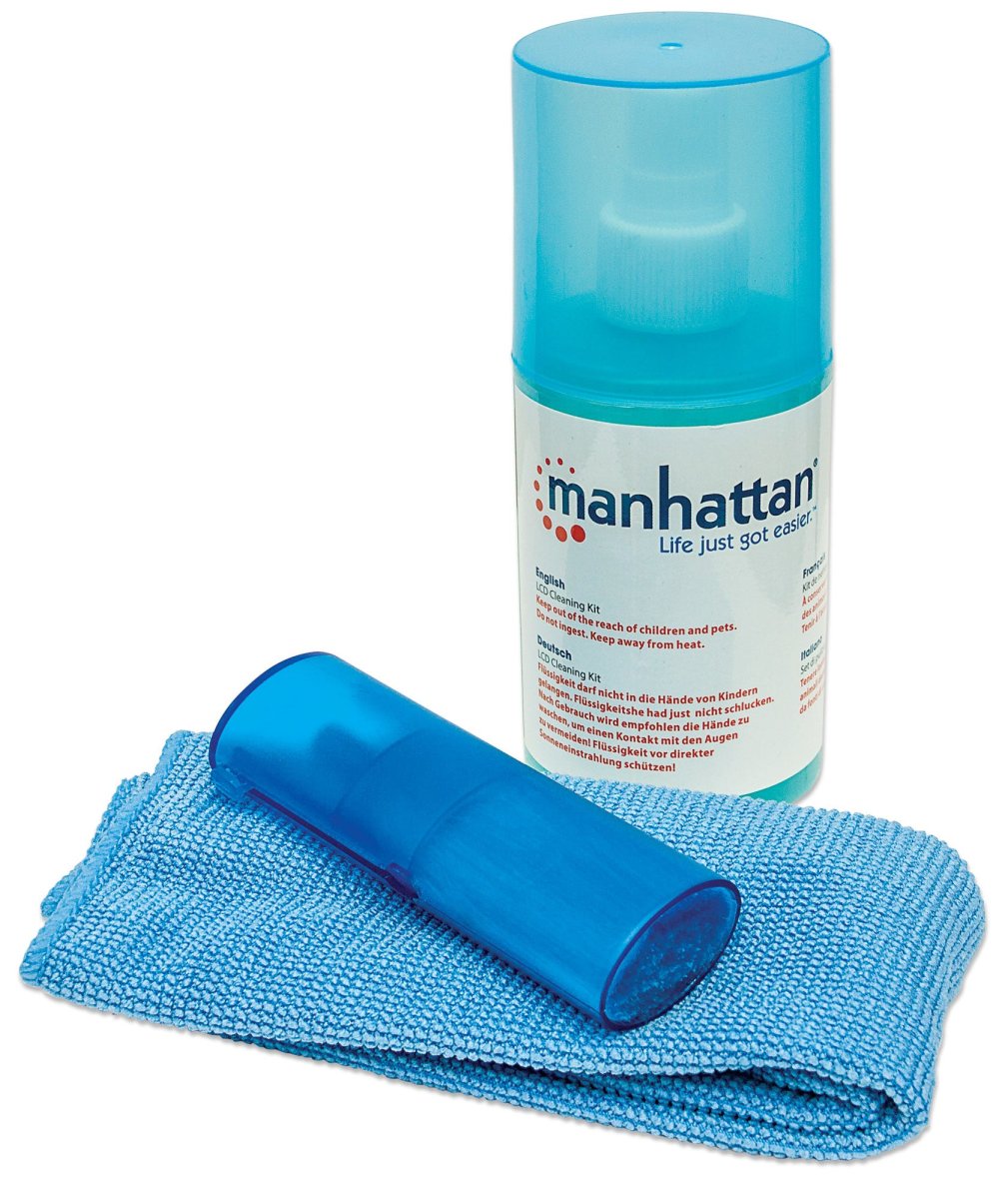 Kit de limpieza Manhattan. Incluye: Solución de limpieza de 200ml, paño de microfibra 30x30cm y Brocha Retráctil. 421027 - imagen 2