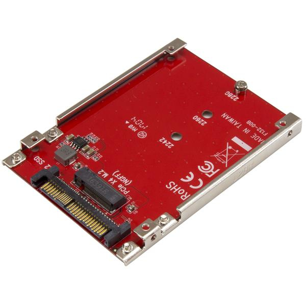 Tarjeta adaptador de SSD M.2 NVME A U.2 2.5" Startech. U2M2E125