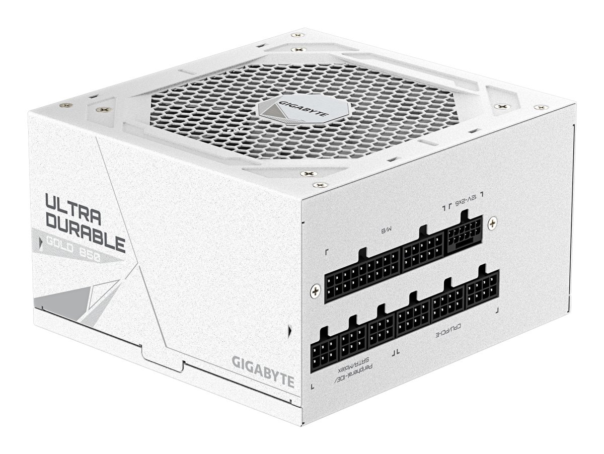 Fuente de Poder 850W 80+Gold Gigabyte UD850GM PG5 V2 . 1x 24pin, 2x 8pin CPU, 4x 8pin PCIE, 1x 12VHPWR, Color Blanco - imagen 5