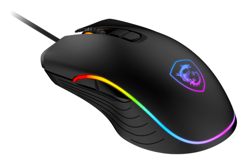 Mouse Alámbrico MSI Forge GM300, 7,200dpi, 7 Botones, RGB, Color Negro - imagen 2