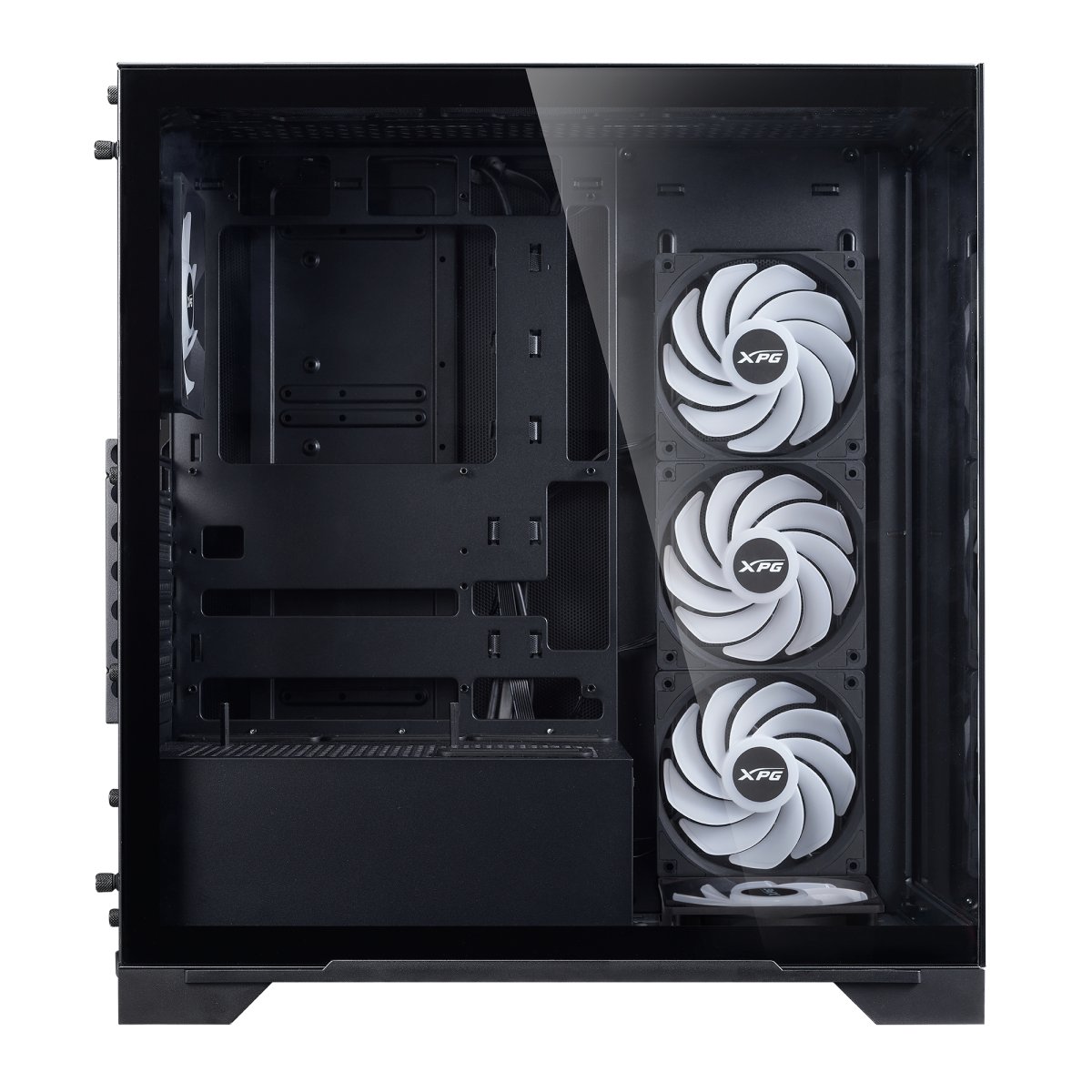 Gabinete ATX XPG INVADER X BTF, Incluye 5 Fans 120mm ARGB, Radiador 360mm Max, Color Negro - imagen 2
