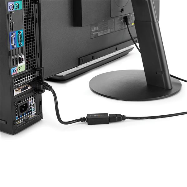 Cable Adaptador de Video 21cm DisplayPort 1.2 a HDMI Startech DP2HDMI2, Hasta 1920x1200, Color Negro - imagen 4