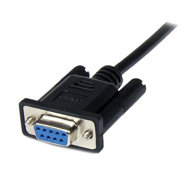 Cable Módem Serial DB-9 Macho - DB-9 Hembra, 1m, Negro, StarTech.com SCNM9FM1MBK - imagen 2