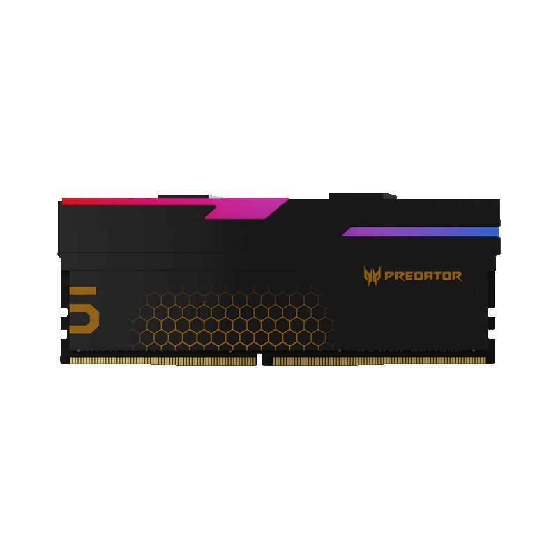 Kit de Memoria RAM DDR5 DIMM 32GB (2x16) 6800MHz CL32 Predator Hermes RGB, Color Negro. BL.9BWWR.400