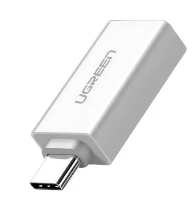 Adaptador OTG de USB-C Macho a USB-A 3.0 Hembra Ugreen 30155, Color Blanco - imagen 2