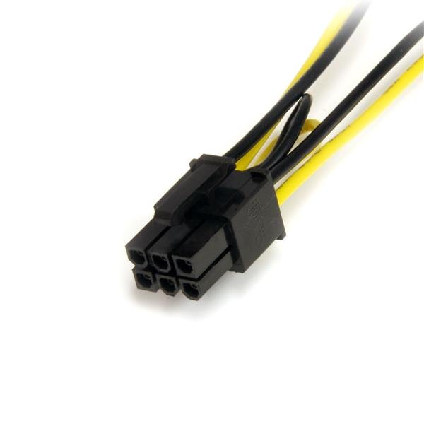 Cable Adaptador 15cm Alimentación SATA a Conector 6 Pines de Corriente de GPU PCI-E StarTech.com SATPCIEXADAP - imagen 3