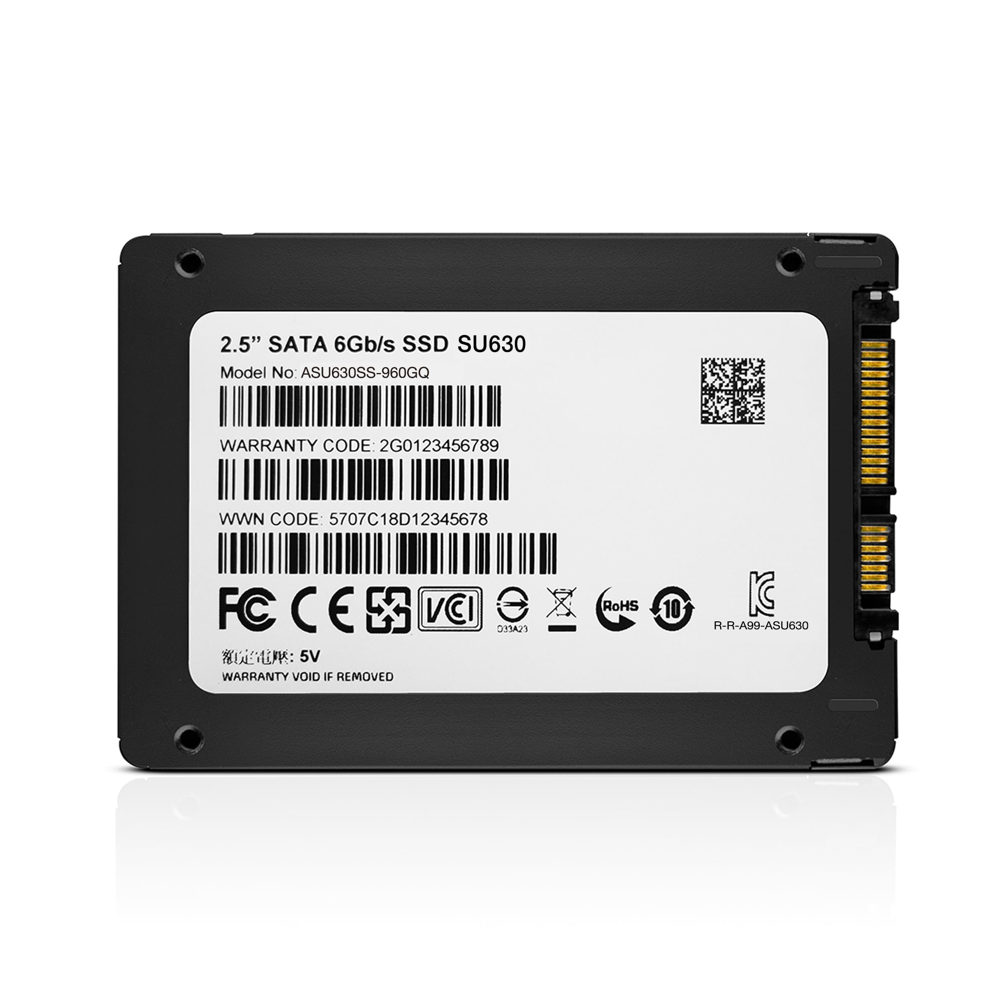 SSD 2.5" SATA 960GB Adata SU630, Lectura 520MB/s Escritura 450MB/s. ASU630SS-960GQ-R